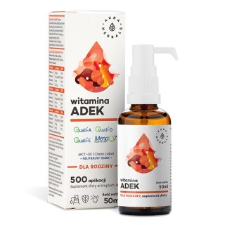 Aura Herbals Witamina ADEK dla rodziny suplement diety w kroplach 50ml