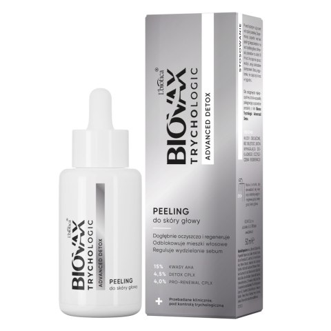 BIOVAX Trychologic Advanced Detox peeling do skóry głowy 50ml BIOVAX Trychologic Advanced Detox peeling do skóry głowy 50ml