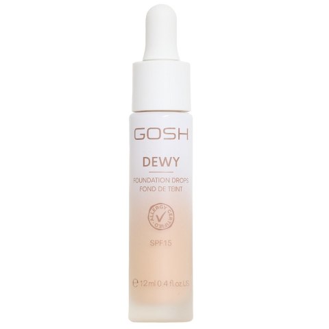 Gosh Dewy Foundation Drops rozświetlający podkład w kroplach 004 Fair 12ml Gosh Dewy Foundation Drops rozświetlający podkład w kroplach 004 Fair 12ml