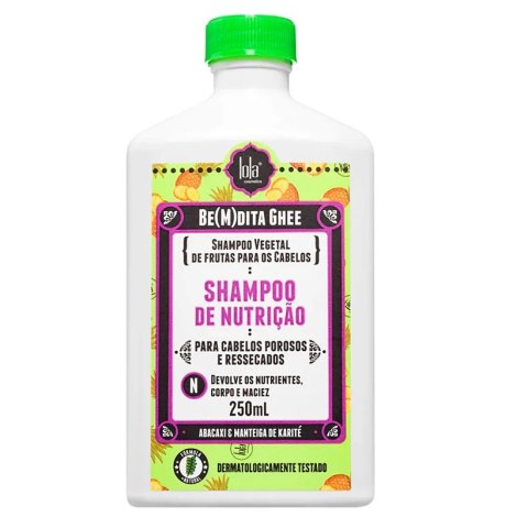 Lola Cosmetics Be(M)dita Ghee odżywczy szampon do włosów z ananasem i masłem bacuri 250ml Lola Cosmetics Be(M)dita Ghee odżywczy szampon do włosów z ananasem i masłem bacuri 250ml