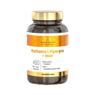 Noble Health Kurkuma i Piperyna + Imbir suplement diety 60 kapsułek