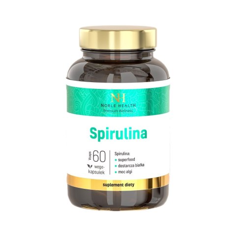 Noble Health Spirulina suplement diety 60 kapsułek Noble Health Spirulina suplement diety 60 kapsułek