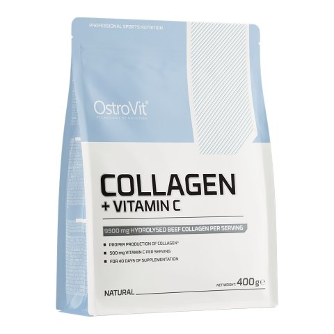 OstroVit Collagen + Vitamin C suplement diety w proszku 400g