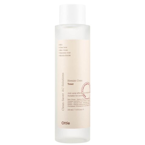 Ottie Blemish Clean tonik do cery trądzikowej z niacynamidem 210ml