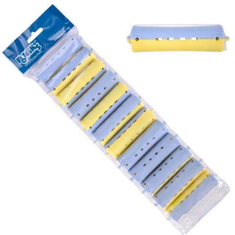 Poniks Wałki do Trwałej Niebiesko-Żółte 22mm 12szt Poniks Wałki do Trwałej Niebiesko-Żółte 22mm 12szt