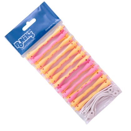 Poniks Wałki do Trwałej Różowo-żółte 6mm 12szt