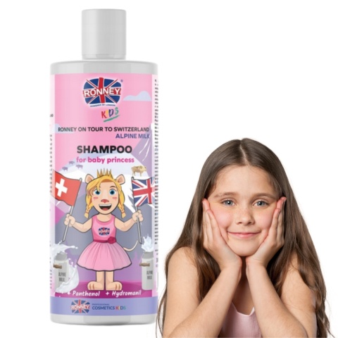Ronney Kids Szampon do Włosów dla Dzieci Alpejskie Mleko 300ml