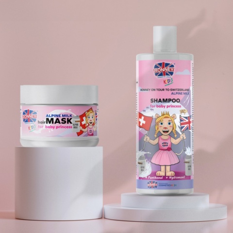 Ronney Kids Szampon do Włosów dla Dzieci Alpejskie Mleko 300ml