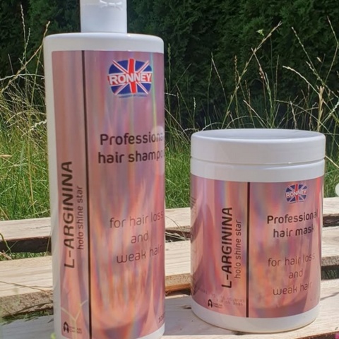 Ronney L-Arganina Holo Shine Maska do Włosów 1000ml