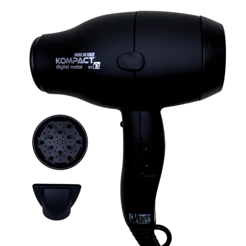 Tecno Dry Kompakt Digital Motor Black Suszarka do Włosów 2000W