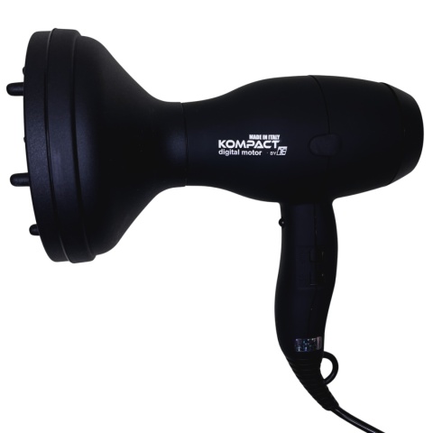 Tecno Dry Kompakt Digital Motor Black Suszarka do Włosów 2000W