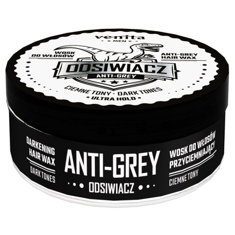 Venita Men Odsiwiacz wosk do włosów przyciemniający ciemne tony 75g Venita Men Odsiwiacz wosk do włosów przyciemniający ciemne tony 75g