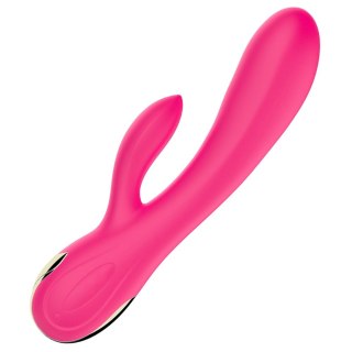 B-Series Fox Silicone Vibrator wibrator królik z możliwością regulacji natężenia pulsacji oraz funkcją grzania Pink
