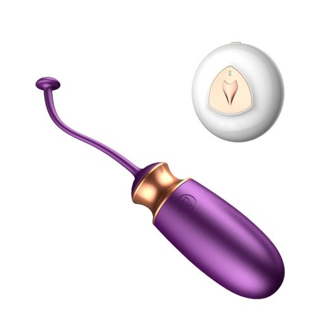 B-Series Fox Vibrating Silicone Love EGG jajko wibracyjne z pilotem Purple