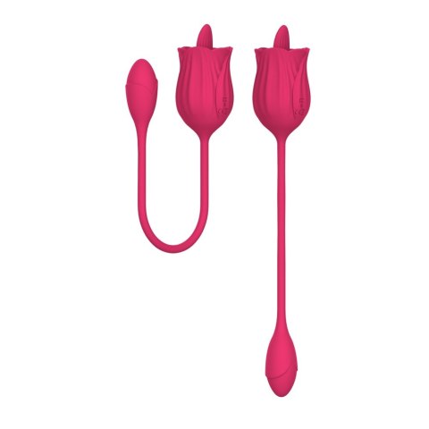 B-Series Magic Licking Massager With Vibrating Egg stymulator z języczkiem i wibrującym jajkiem Pink B-Series Magic Licking Massager With Vibrating Egg stymulator z języczkiem i wibrującym jajkiem Pink