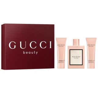 Gucci Bloom zestaw woda perfumowana spray 100ml + balsam do ciała 50ml + żel pod prysznic 50ml