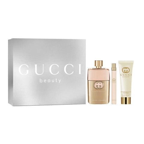 Gucci Guilty Pour Femme zestaw woda perfumowana spray 90ml + woda perfumowana spray 10ml + balsam do ciała 50ml Gucci Guilty Pour Femme zestaw woda perfumowana spray 90ml + woda perfumowana spray 10ml + balsam do ciała 50ml