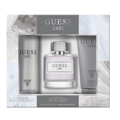 Guess Guess 1981 zestaw woda toaletowa spray 100ml + dezodorant spray 226ml + żel pod prysznic 200ml