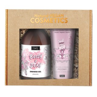LaQ Piwonia zestaw żel pod prysznic 500ml + balsam w tubie 200ml