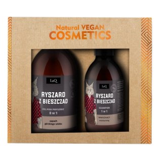 LaQ Ryszard z Bieszczad Czarny Mat zestaw żel pod prysznic 500ml + szampon 300ml