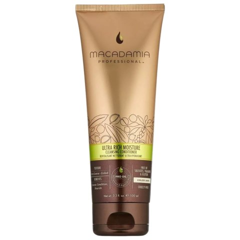 Macadamia Professional Ultra Rich Moisture Cleansing Conditioner oczyszczająca odżywka do włosów grubych i kręconych 100ml