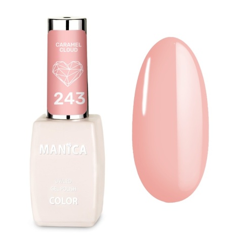 Manica Lakier hybrydowy LED/UV 10ml - Caramel Cloud - 243 Manica Lakier hybrydowy LED/UV 10ml - Caramel Cloud - 243