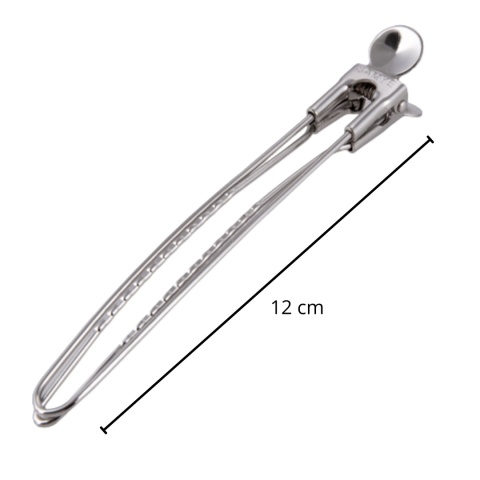Poniks Klipsy Metalowe Fryzjerskie Do Włosów Duże Srebrne Klamry 6szt 12cm Poniks Klipsy Metalowe Fryzjerskie Do Włosów Duże Srebrne Klamry 6szt 12cm