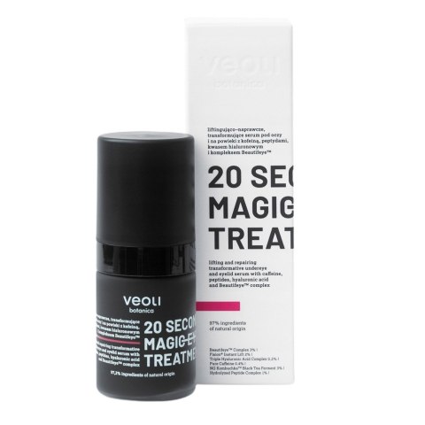 Veoli Botanica 20 Seconds Magic Eye Treatment liftingująco-naprawcze transformujące serum pod oczy i na powieki 15ml Veoli Botanica 20 Seconds Magic Eye Treatment liftingująco-naprawcze transformujące serum pod oczy i na powieki 15ml