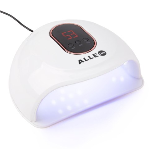 AlleLux Lampa do paznokci UV/LED 72W do lakierów hybrydowych Biała T15