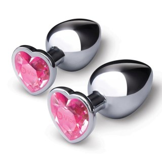 B-Vibe Jewel Heart Training Set korki analne 2szt.