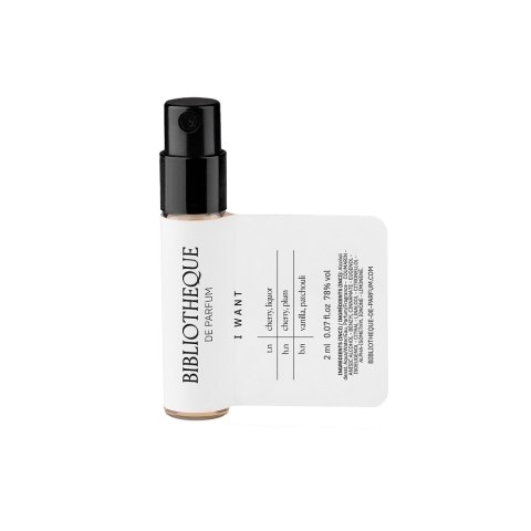 Bibliotheque de Parfum I Want woda perfumowana spray próbka 2ml
