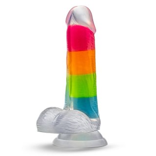 Blush Neo Elite Rainbow Rave dildo świecące w ciemności 16.5cm