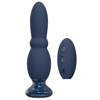 Dream Toys Glam Beaded Anal Vibe wibrujący korek analny z pilotem Granatowy