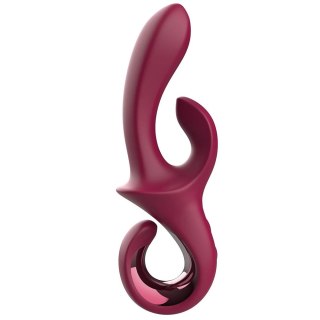 Dream Toys Glam Duo Vibrator wibrator duo z powiększoną główką Czerwony