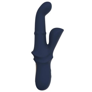 Dream Toys Goddess Iris wibrator duo z funkcją kołysania i ruchomymi kuleczkami Granatowy