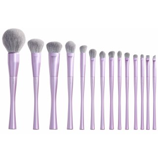 JESSUP Luxury Purple Makeup Brush zestaw pędzli do makijażu T512 14szt.