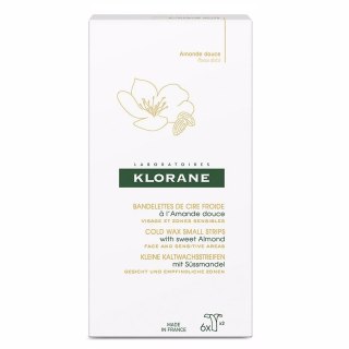 Klorane Cold Wax Strips plastry do depilacji twarzy i wrażliwych miejsc 6szt