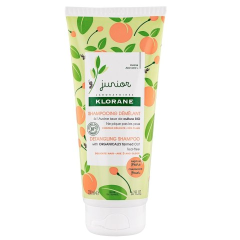 Klorane Junior Detangling Shampoo szampon ułatwiający rozczesywanie włosów Brzoskwinia 200ml