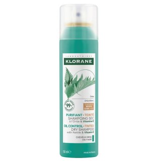 Klorane Oil Control Dry Shampoo suchy szampon z pokrzywą i witaminą E - z pigmentem 150ml