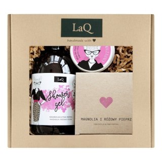LaQ Kicia Magnolia zestaw żel pod prysznic 500ml + krem do ciała 200ml +
