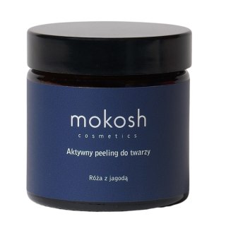 Mokosh Aktywny peeling do twarzy Róża z jagodą 60ml