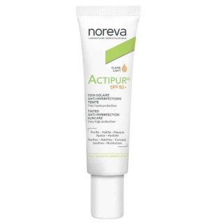 Noreva Actipur SPF50+ krem przeciwsłoneczny na niedoskonałości Light 30ml
