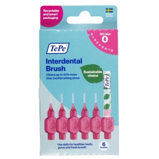 TePe Original szczoteczki międzyzębowe 0.4mm Różowe 6szt