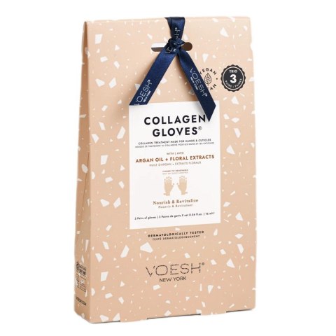 VOESH Collagen Gloves Trio kolagenowa maska do rąk i skórek 3 pary rękawiczek