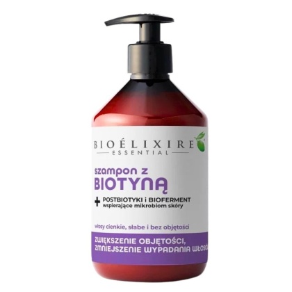 Bioelixire Szampon biotyna - włosy cienkie, słabe i bez objętości