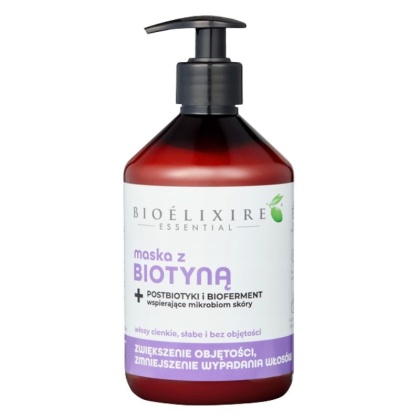 Bioelixire biotyna - Maska z biotyną do cienkich i słabych włosów 500ml
