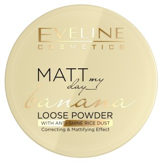 Eveline Cosmetics Matt My Day Banana Loose Powder korygująco-matujący sypki puder do twarzy 6g