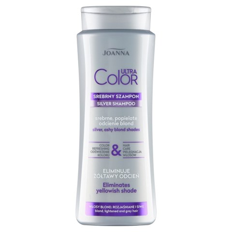 Joanna Ultra Color srebrny szampon do włosów srebrne popielate odcienie blond 400ml