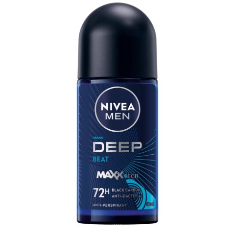 Nivea Men Deep Black Carbon Beat antyperspirant w kulce z aktywnym węglem 50ml