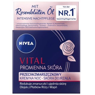Nivea Vital Promienna Skóra przeciwzmarszczkowy krem na noc 50ml